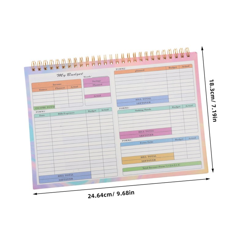 Operitacx B5 Financial Record Book Undated Weekly Budget Tracker &