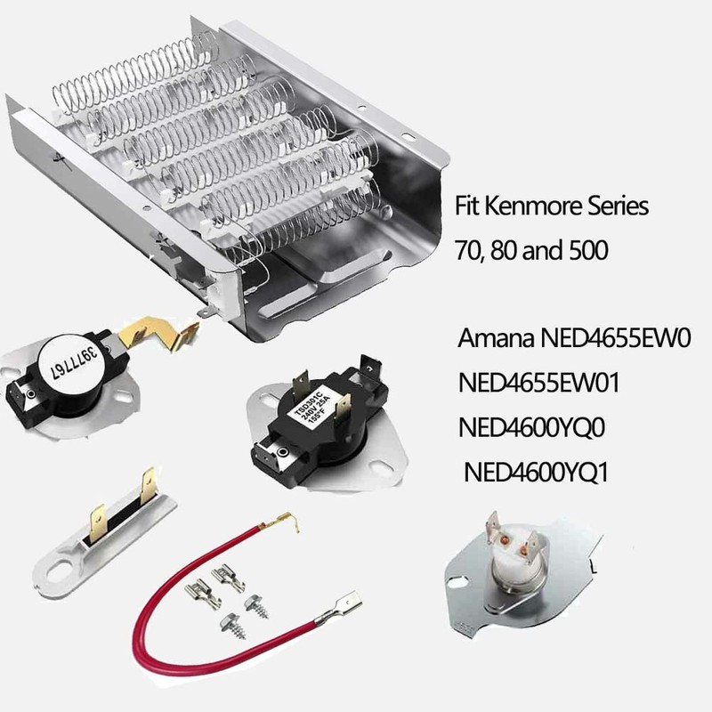 Dryer Heating Element Kit for Kenmore Series 70, 80 and
