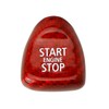 iJDMTOY Gloss Red Real Carbon Fiber Keyless Engine Start/Stop Push