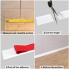 Peel and Stick Molding Baseboard Trim, 6 Inch Flexible Baseboard