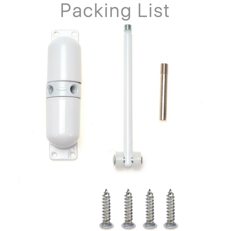 Biendo Spring Door Closer White Automatic Sensor Door Automatically Close