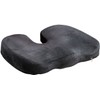 Lescars Seat Cushion Sciatica: Set of 2 Memory Foam Seat