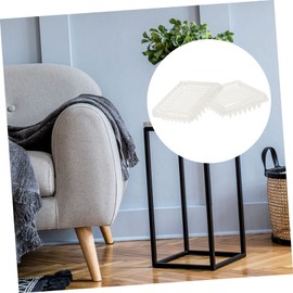 Housoutil 8pcs Anti-Slip Chair Leg Covers Transparent Furniture Protectors for Wood Floors Easy Install Cushion Pads to Prevent Sliding and Damage for Sofas and Tables