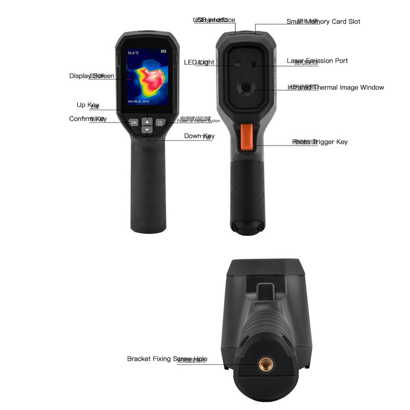 IR Infrared Thermal Imager Handheld Thermal Imaging Camera for Floor