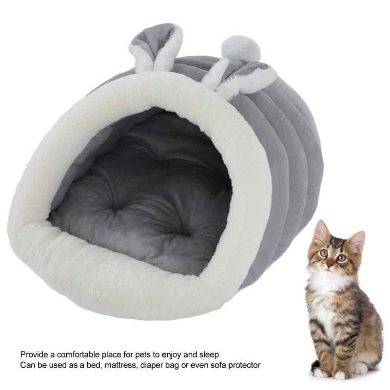 Rabbit Ears Cat and Dog Kennel Machine Washable Semi Enclosed