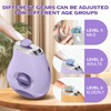 2 in 1 Electric Polishing Automatic Nail Clippers with Purple