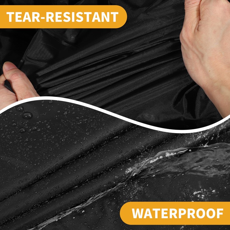 Car Cover Waterproof All Weather 210D, UV Sun Rain Protection,