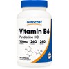 Nutricost Vitamin B6 (Pyridoxine HCl) 100mg, 240 Capsules
