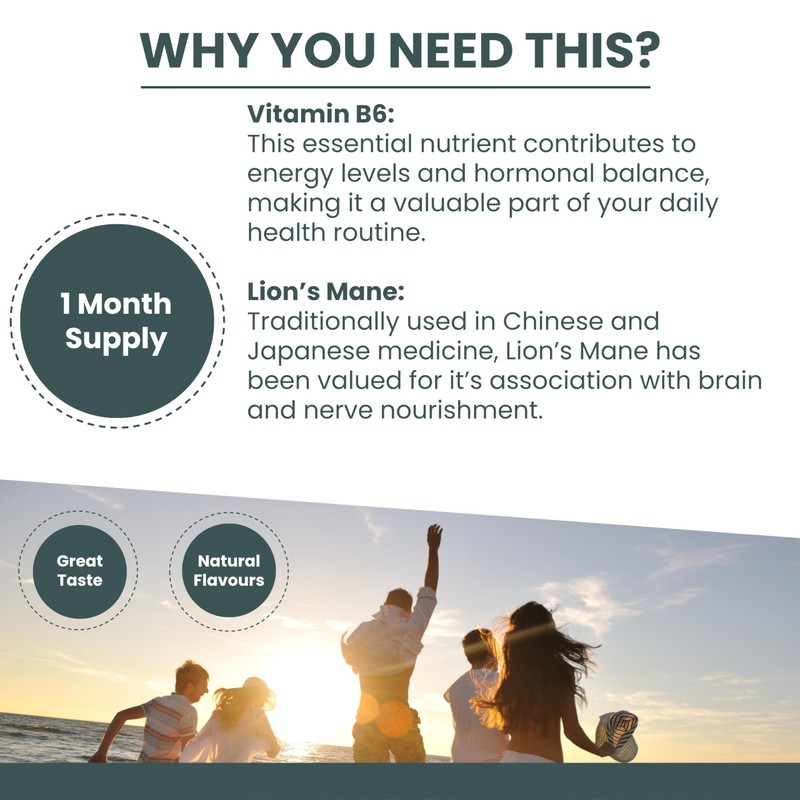 Lion’s Mane Focus Complex Gummies – Blueberry Flavour – 2000mg