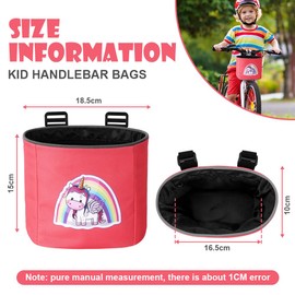 Adiwo Children's Handlebar Bag, Bicycle Bag, Children's Balance Bike, Handlebar Bag, Bicycle Handlebar Bag, Balance Bike Accessories, Bicycle Basket, Front Bag, Bicycle Basket for Balance Bike,