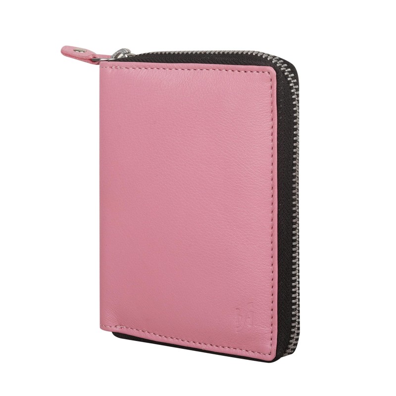 STARHIDE Women RFID Safe Protector Zip Around Genuine Leather Wallet