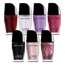 Wet n Wild Juego De 7 Esmaltes Wet N Wild Color Rojo