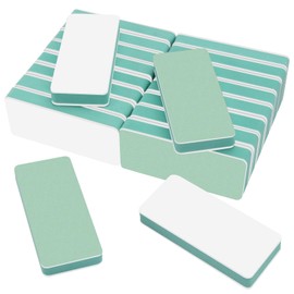 CGBE Nail Buffer and Shine Kit, 20pcs Nail Shine Buffer Blocks for Natural Acrylic Nails Polisher Fingernail Buffer Buffing File 1000/4000 Grit - Green