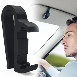 KSJEHW 2 x holder compatible with Ooono Co-Driver No2, sun visor holder, sun visor holder, leather sun visor clip for Ooono NO2