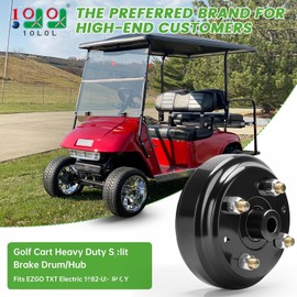 Golf Cart Heavy Duty Split Brake Drum and Rear Wheel Hub Assembly for EZGO TXT Electric Golf Carts 1982-up 19186-G1 615604