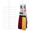 ZEDODIER Scarf Organizer Scarf Hanger for Closet, 2 Pack Rotatable