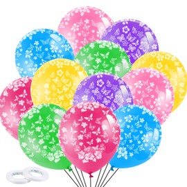 Butterfly Balloons Set, 38 Pieces Butterfly Printed Latex Balloons, Colorful Fairy Butterfly Balloons for Girls Baby Shower Wedding Birthday Party Decoration Supplies