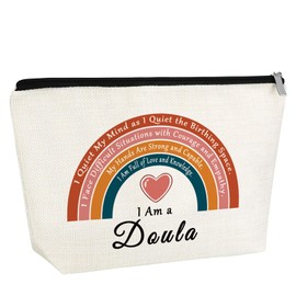 Doula Gifts for Women Makeup Bag Thank You Gift for Postpartum Doula Nurse Appreciation Gifts for Grandma Mom Aunt Friend Cosmetic Bag Graduation Gift for Nicu Nurse OB Doctor Coworker Travel Pouch