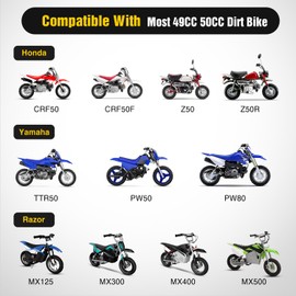 Nilight Dirt Bike Training Wheels Compatible with Razor MX125 MX350 MX400 MX500, Honda XR50 CRF50 Z50 Z50R, Yamaha PW50 TTR50, and Most 50CC Kids' motorcycle, Easy to Install