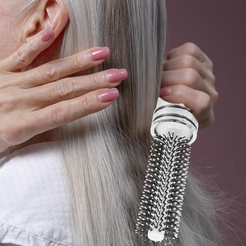 TINEASUR Telescopic Anti-Static Hair Brush Roll Comb Blow Drying Styling