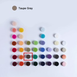 MOZEAL 3" x 6" Hand-Poured Unscented Candle, Dripless Pillar Candle Set of 3, Long Lasting Burning,Approx 120 Hours Burn Time, Rustic Country Style, for Winter Solstice, Sophisticated Charm,Taupe Gray