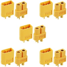 YUNIQUE Germany 10 pieces (5 pairs) nylon XT60 high current plug connector XT 60