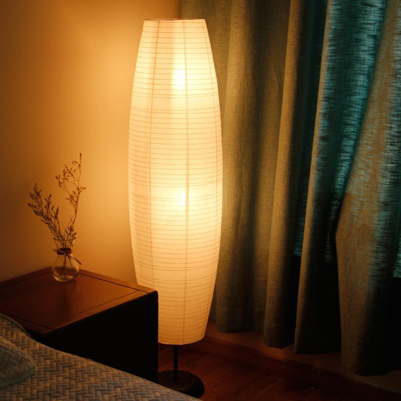 Fenteer Rice Paper Floor Lamp Shade Simple Floor Lampshade Foldable
