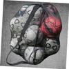 Kisangel Soccer Mesh Net Bag Drawstring Storage Bag Large Capacity