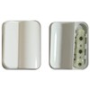 Balcony Door Handle Aluminium in White or Black + Roto