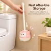 Penguin Toilet Brush Set for Bathroom Cleaning – Wall-Mounted Long