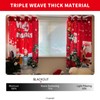 Santa Claus and Christmas Tree Curtains, W52 x L120 New
