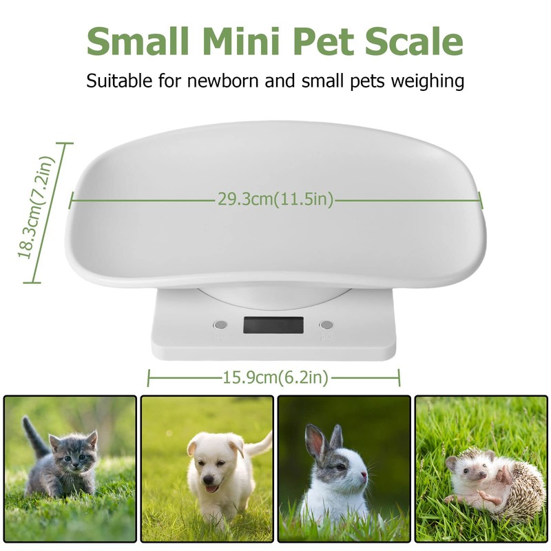 Digital Small Animals Scales for Weighing with Tape Measure, Puppy