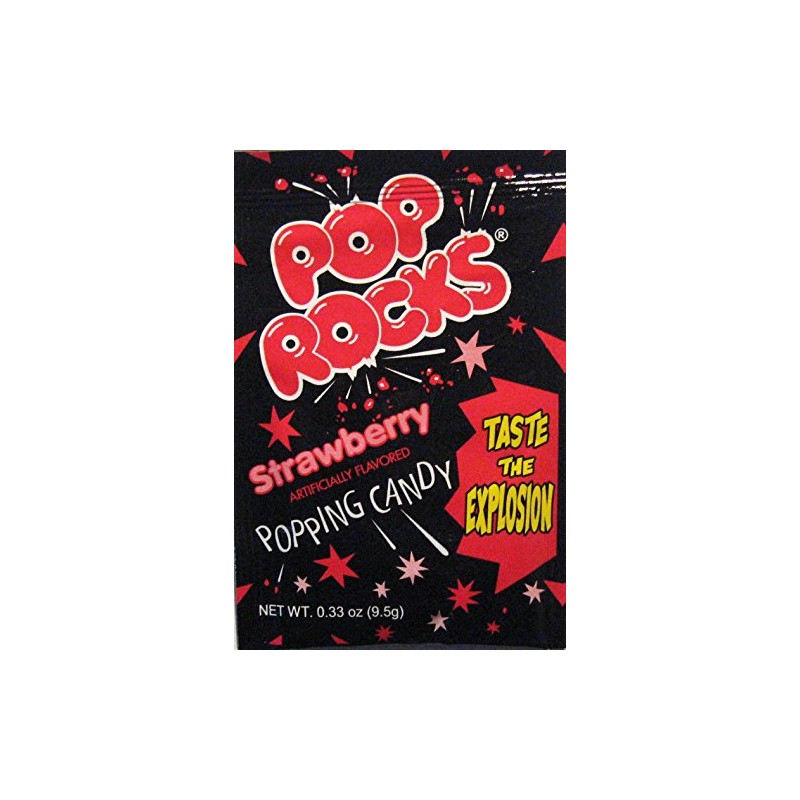 Pop Rocks Strawberry Popping Candy 18 count