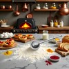304 Silver Stainless Steel Flour Powder Filter Spoon, Shaker Duster