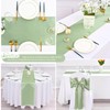 12 Pack Sage Green Satin Table Runner 12×72 Inch Long