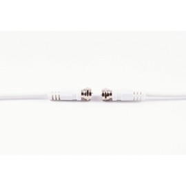 Shiverpeaks 2.5 m 2.5 m F-Type F Type Coaxial Cable F type Coaxial Cable – White (F-Type, F-Type, Nickel, Male/Male 2.5 m, White)
