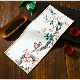 lovekazu Retro Chinese Style Placemats Table Mats Tea Towels 2 Pieces Microfiber (9)