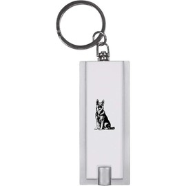 Azeeda 'German Shepherd Sitting' Keyring LED Torch (KT00041075)