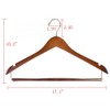 Quality Hangers Wooden Hangers Beautiful Sturdy Suit Coat Hangers with