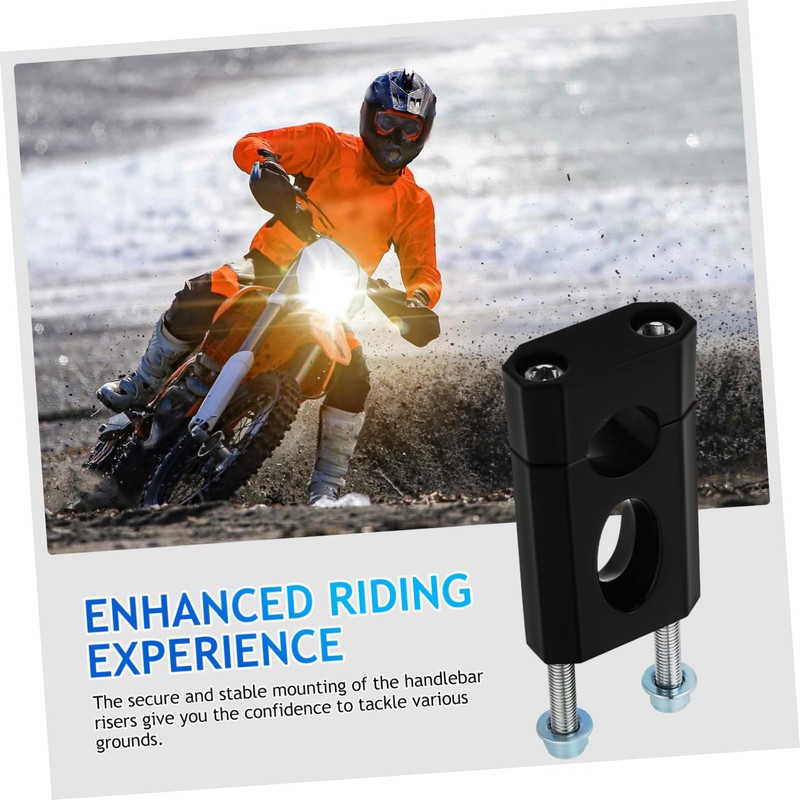 Ciieeo 1 Pair Dirt Bike Handlebar Risers Secure Mounting Easy