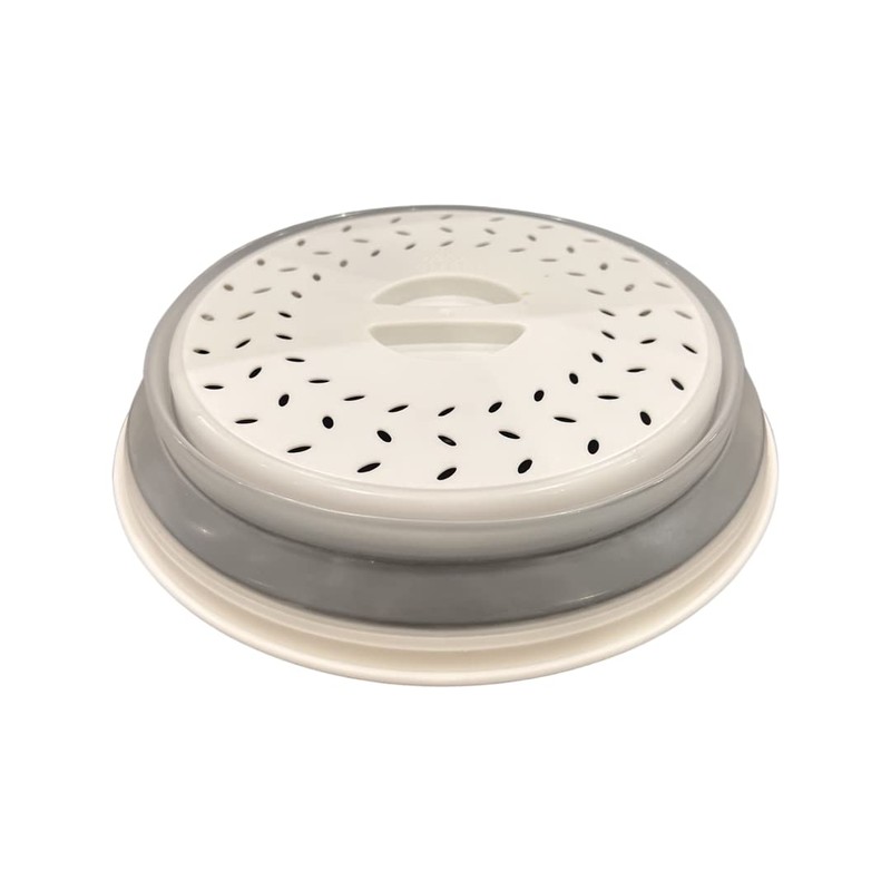 Microwave Plate Cover 10.5" Round Vented Collapsible Splatter Proof With