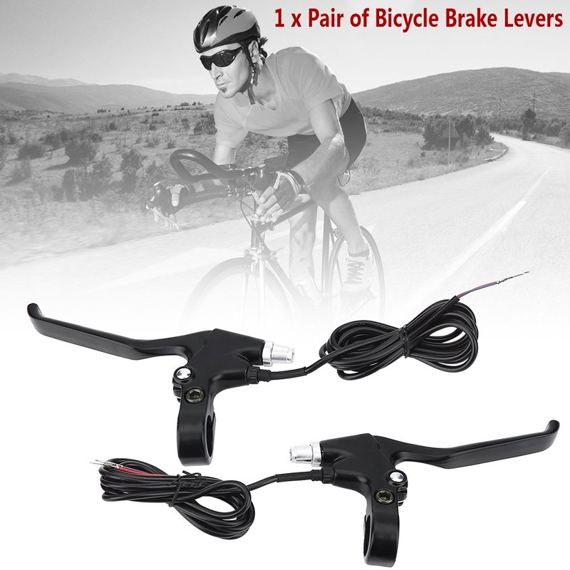 VGEBY 1 Pair E-Bike Brake Levers, 2 Wires Bicycle Handle
