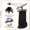 tonchean Lectern Podium Stand with Wheels Mobile Height Adjustable Church