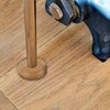 2 Wooden Radiator Pipe Collars - Radiator Cover Varnished Oak