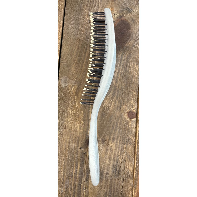 Soft Pin Flex Hair Brush by RustiK, Organic Detangling Wet