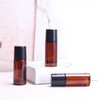 GZRYEJLEI 2Pcs Brown 50ml Glass Essential Oil Rollerball for Fragrance
