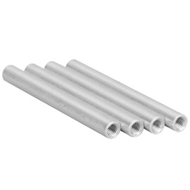 4Pcs Standoff Round Aluminum Tube Extension Support, 60mm Length, M4 X 0.7mm Female Threads, Aluminum Material, Easy to Install and Replace, for Robotics Accessories