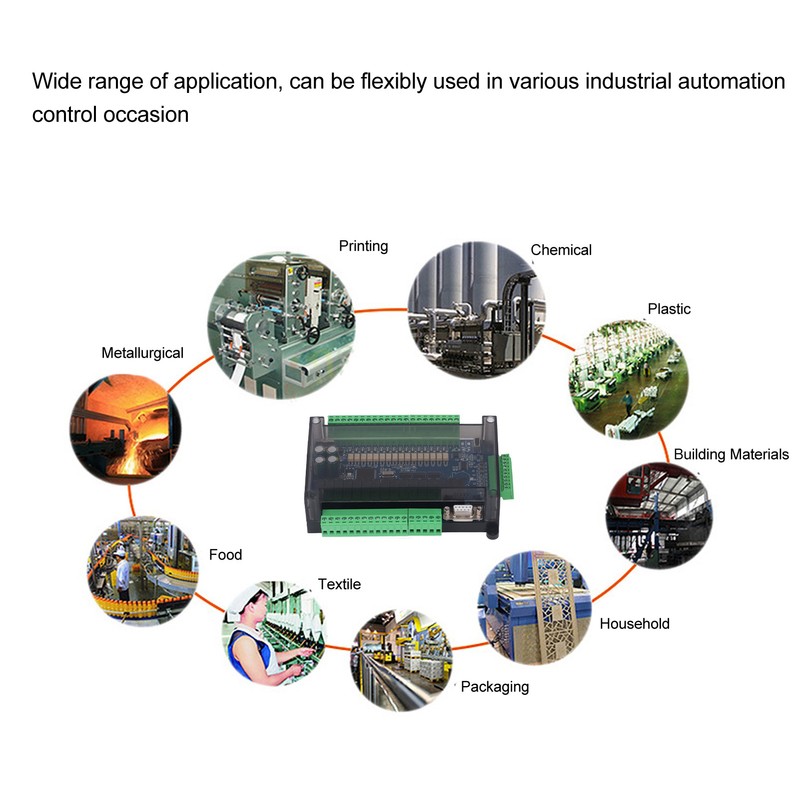 Programmable Logic Controller 16 In 16 Out Support RS485 Strong