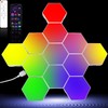 Zwzasm RGB Hexagon Wall Lights, 12 Pack Smart LED Panel