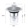 Bathroom Sink Plug with Hair Strainer, Universal Pop Up Drain